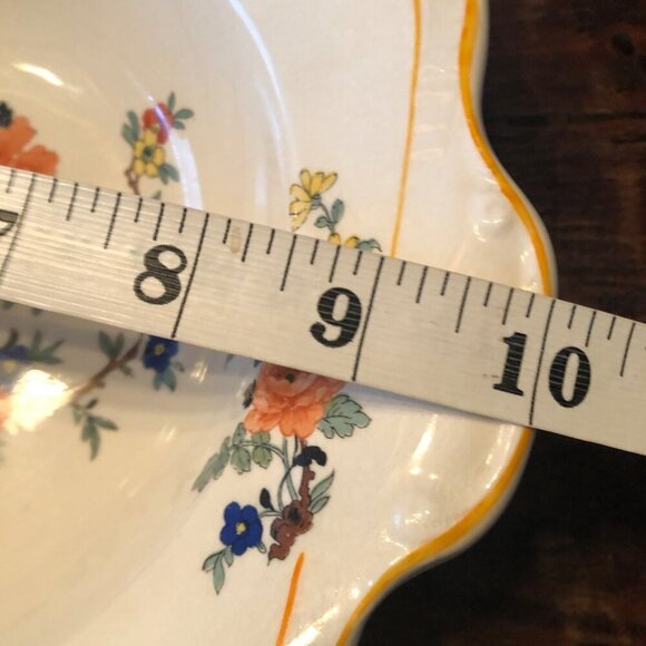 Thompson Francis Floral Handled 10 Inch Serving Bowl - Picture 7 of 10